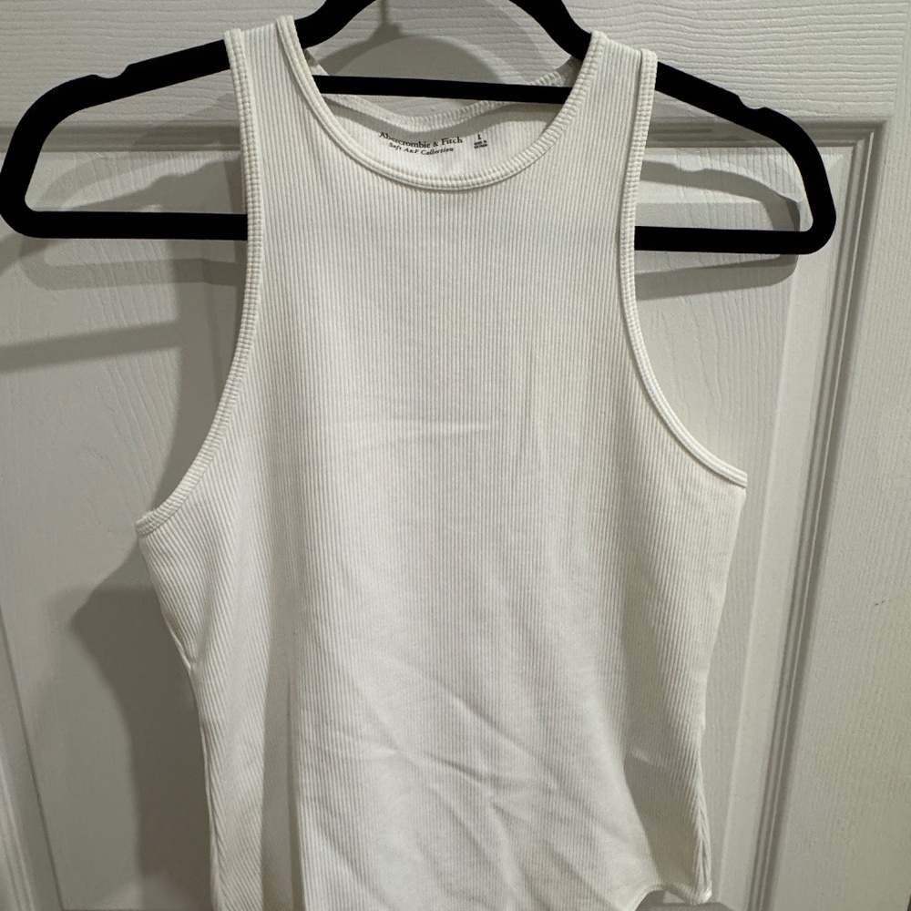 Abercrombie High Neck White Bodysuit